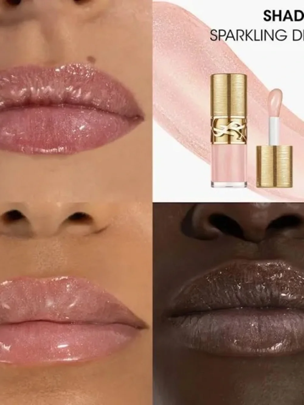 Yves Saint Laurent Lip Oil Gloss Collector - Nude Pink with Gold Cap